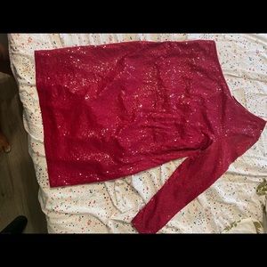 Cute red sparkly dress